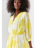 Yellow chiffon maxi dress 30890 - Online store - Boutique